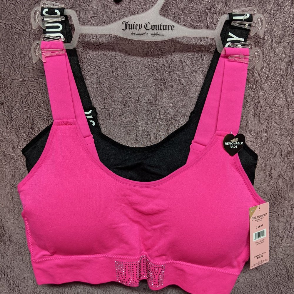 Juicy Couture 2 pack sports bra-multiple sizes